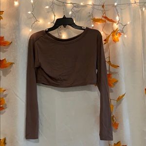 Pretty Little Thing cropped long sleeve